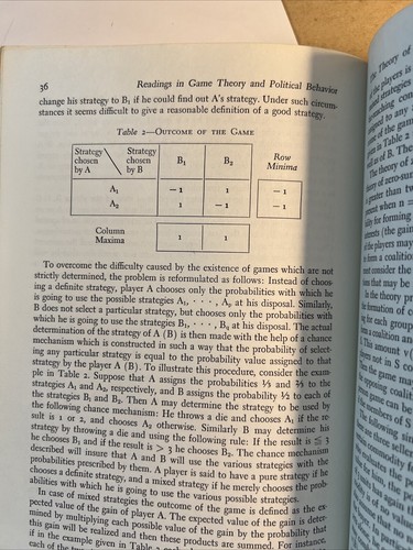 “Readings in Game Theory & Political Behavior” Martin Shubik | 1954 1st Ed. | VG - Picture 19 of 24