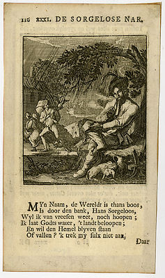 Antiker Druck - Genre - Sorgloser Narr - Anonym - 1721