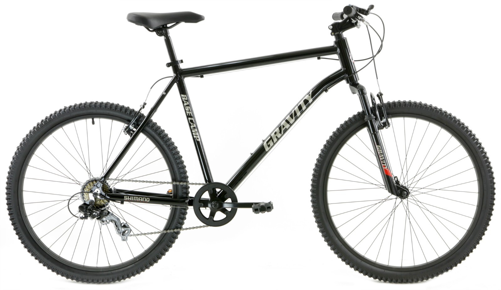 Gravity Basecamp V Hardtail Suspension Mountain Bike Shimano Gears Sport