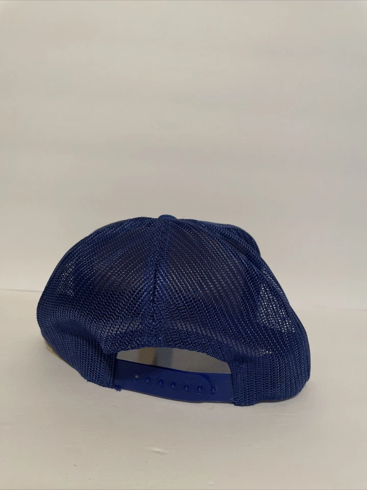 Sombrero de camionero vintage SEMS parche de servicios paramédicos azul SnapBack Foto 4 de 4