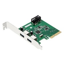  WEme Uspeed PCI-E to USB 3.1 2 Port Express Card and 4 Pin Male Power Connector