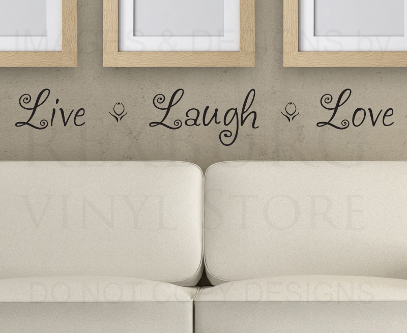 Live Laugh Love Wall Decal Sticker Vinyl Lettering Adhesive Graphic H15