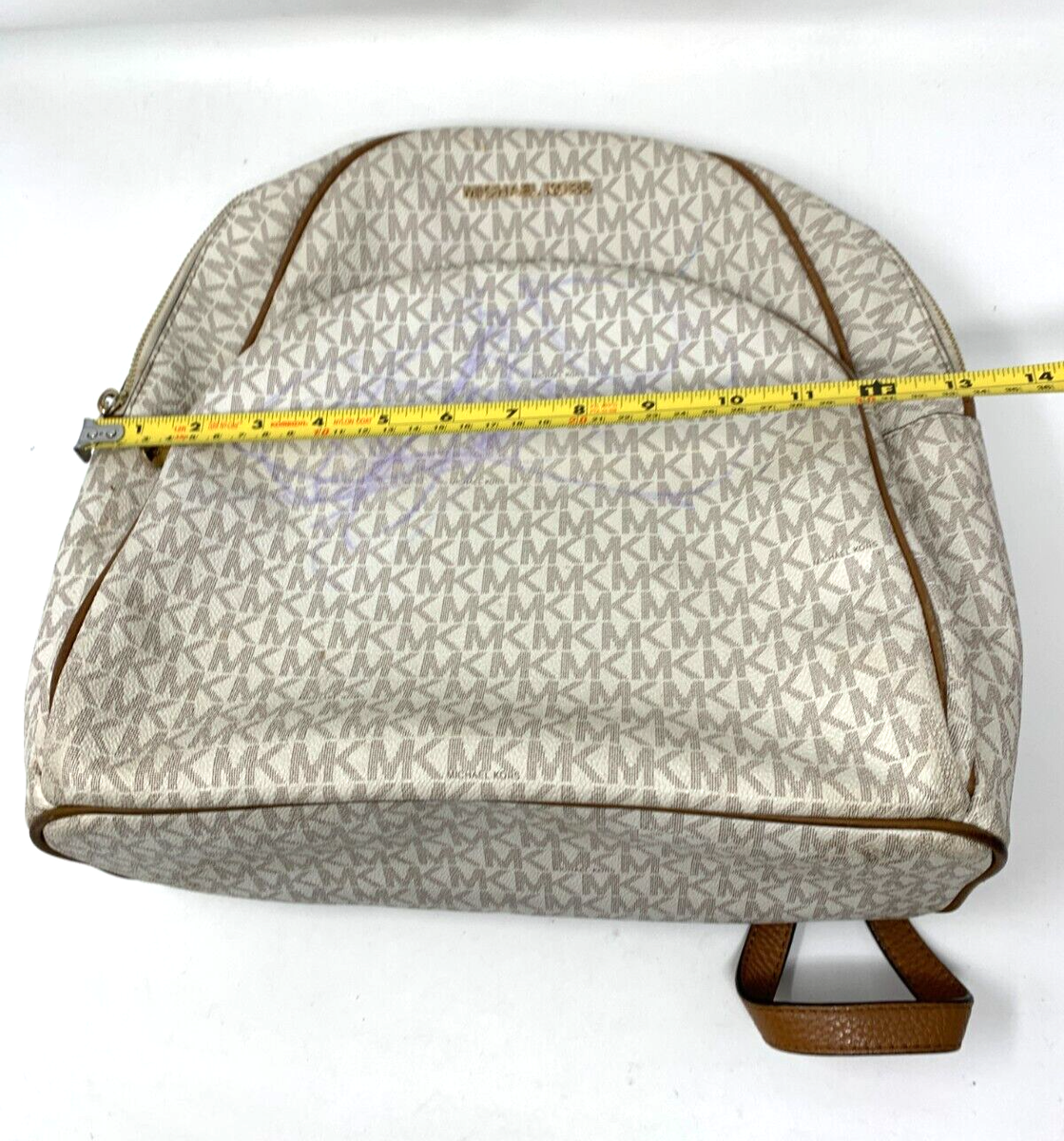 Michael Kors Jaycee Large Backpack Vanilla White MK  display picture 2