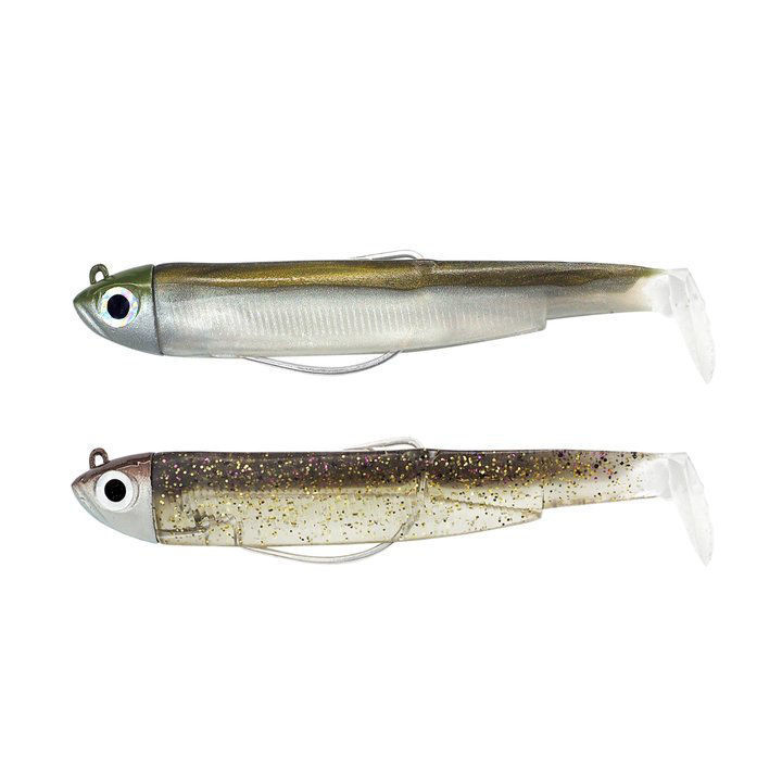Fiiish Black Minnow Artificial Jighead Fish Bait - Kaki