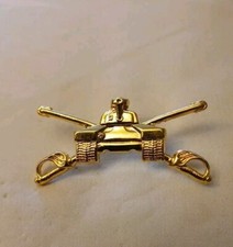 1950s 1960s US Army Tank Officer Badge For Class A Uniform Collectible Pin Ex