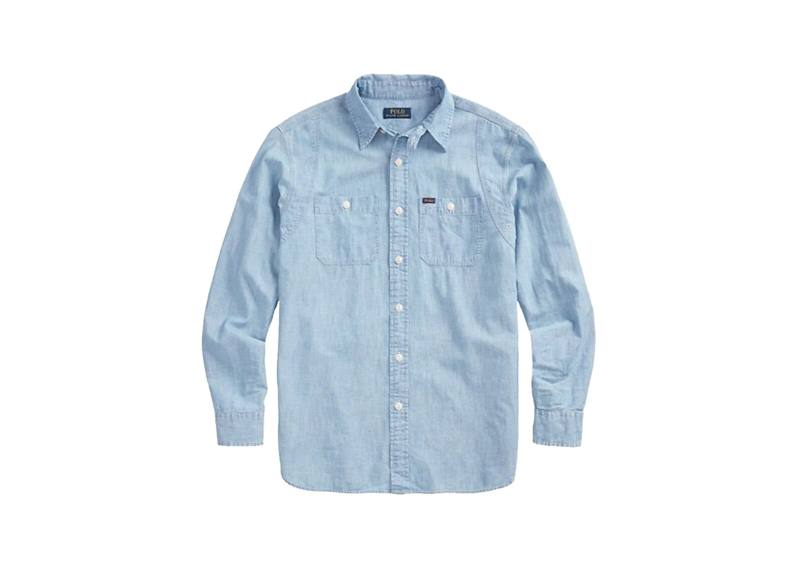 Camisas para hombre Polo Ralph Lauren informales lisas occidentales abotonadas