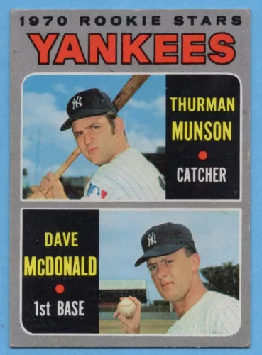 1970 Topps #189 Thurman Munson VG-VGEX CREASE MARK New York Yankees ROOKIE A2781