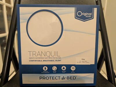 Original mattres factory- tranquil smooth waterproof mattress protector KING sz