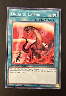 Yu-Gi-Oh Wave Wärme Ss03-ita23 Common Speed Duel Papier Magie Heat Wave 1ed