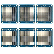 6 Pack Mini Solderable Protoboard DIY PCB Arduino Projects Gold Pads