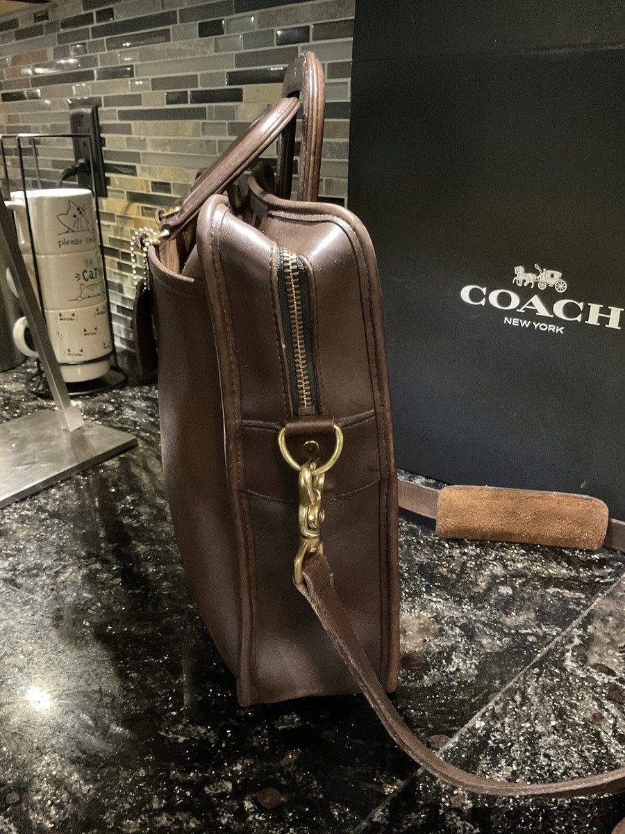 Vintage Coach Monroe Glovetanned Leather Briefcase Crossbody