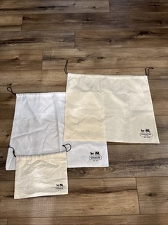 Coach Dust Bags Lot Of 3 Satin