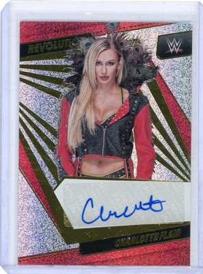 CHARLOTTE FLAIR 2022 PANINI WWE REVOLUTION ''RUBY SPARKLE'' Autograph AUTO CARD