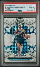 2023 Mosaic #272 Shai Gilgeous-Alexander White #06/25 POP 1❗️