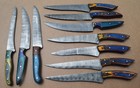 Handmade Damascus Steel (10 Pcs)Fillet Fishing Knife Flexible Blade Knife # F-98 — photo 5