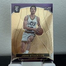 2024-25 Panini Totally Certified - John Stockton #192 Gold Platinum Mirror /299