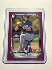 2026 Bowman 1st Prospect PAPER FUCHSIA BORDER/299 Patrick Copen Dodgers #BP-138