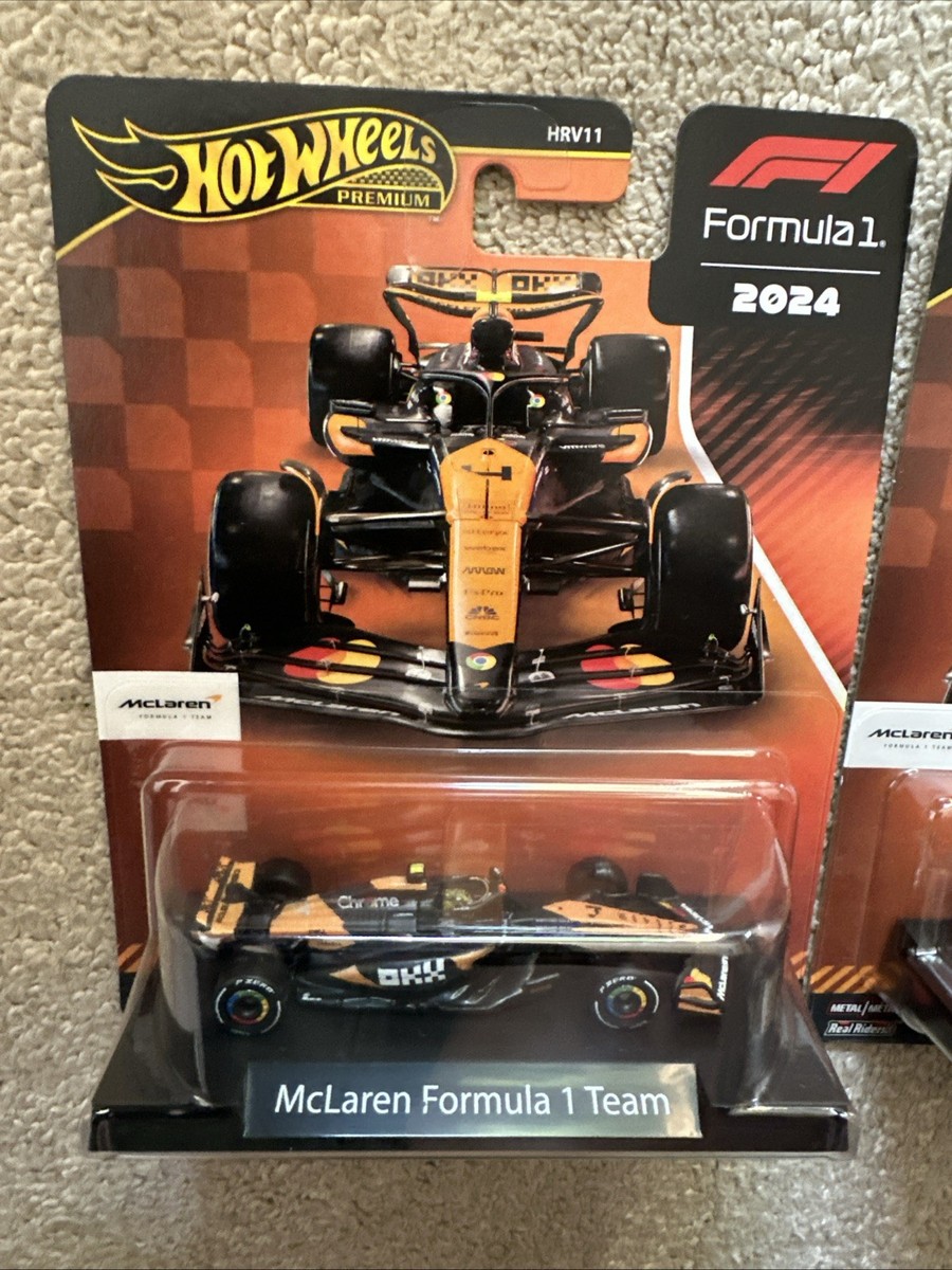 Hot Wheels 2 Set LANDO NORRIS 2024 McLaren F1 Car #4 & #81 PIASTRI