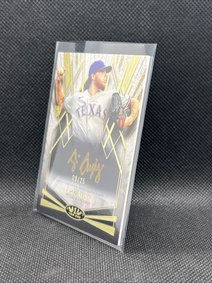 2022 Topps Tier One A.J. Alexy Break Out Auto Rookie RC #09/25 Rangers - Image 3 of 4