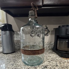 1935 Silent Glow oil burner corp glass jug
