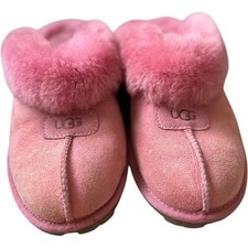 Authentic UGG Women's Orchid Pink Coquette Slide on Slippers Size 5 EUC