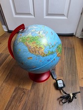 Illuminated Animals Children's Globe Red 26cm white Illuminated Zoo Globe