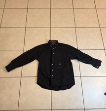 Tommy Hilfiger Vintage Crest Logo Long Sleeve Button-Down Shirt
