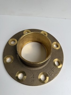 EF 4'' LF Bronze Companion Flange Lead 4 in CTS x 4 in Pipe, Cup x Flange, Bronze