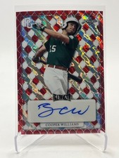 2022 LEAF METAL PERFECT GAME COOPER WILLIAMS RC AUTO PROOF RED MARBLE #D 1/1