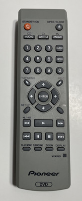 Pioneer VXX2801 DVD Remote controls DV-250 DV-251 DV-353K DV-353S DV-354 DV-656A