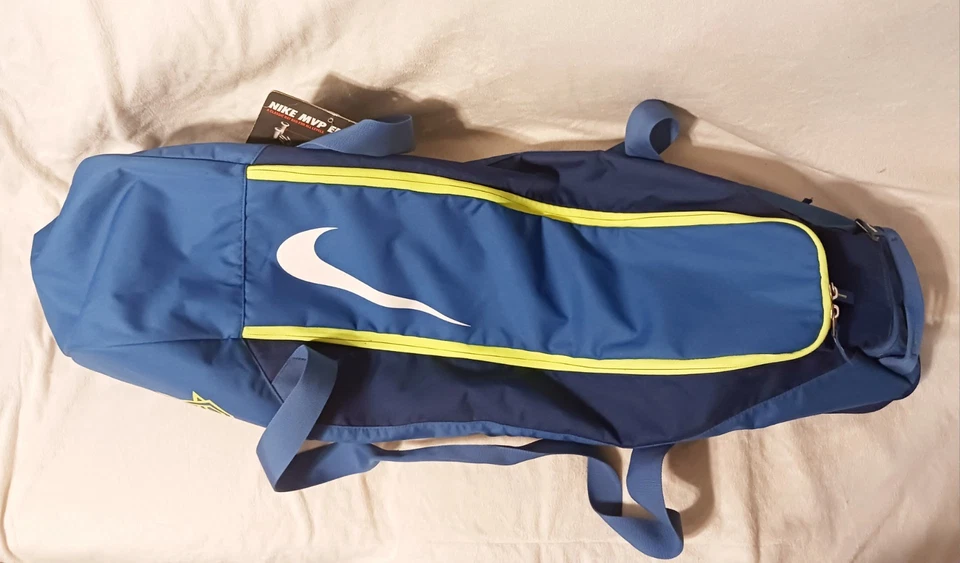Bolsa de taco nova com etiquetas Nike MVP Edge equipamento de beisebol softbol azul verde neon - Imagem 3 de 4