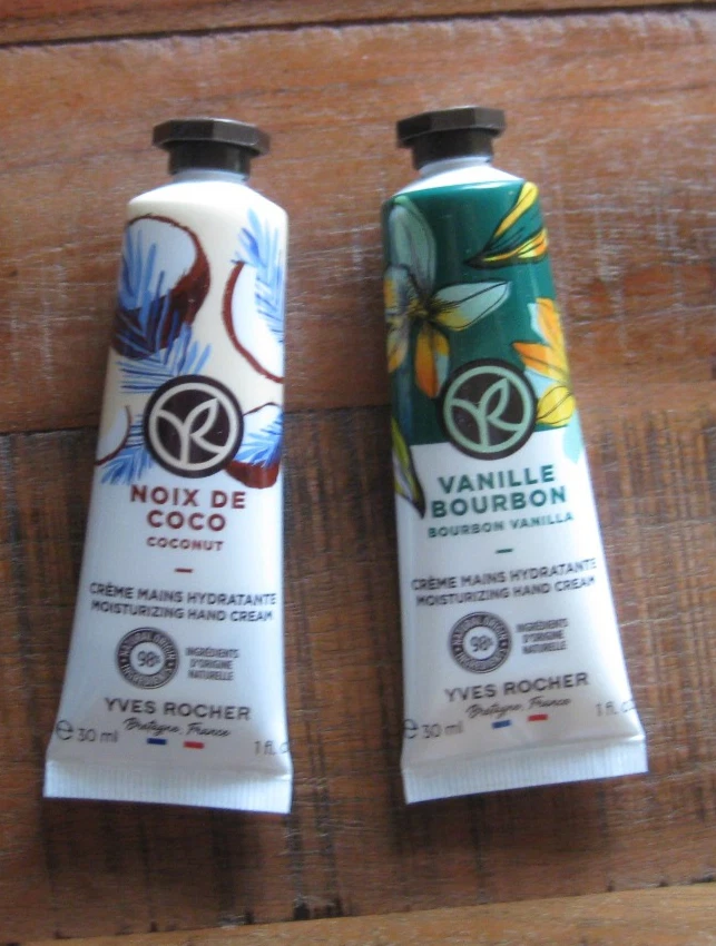 YVES ROCHER: Feuchtigkeitsspendende Handcreme - Kokosnuss & Vanille - - 2x 30 ml - Bild 2 von 3