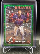 J.P. Martinez 2024 Topps Green Crackle Foilboard #152/499 (RC) - Atlanta Braves