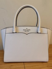 Kate Spade New York  Cameron in parchment Satchel Bag/ Fine grain leather
