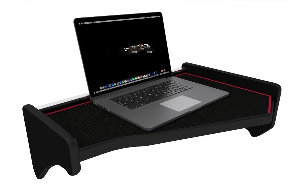 Dashboard Wooden Central Position Table Black Red for SCANIA R/S prod. 9.2016-