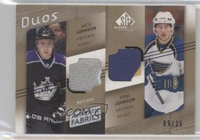 2008-09 SP Game Used Edition Gold 9/25 Jack Johnson Erik #AF2-JJ Patch 2u9
