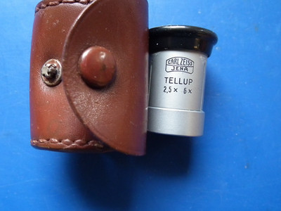 Carl Zeiss Jena, TELLUP 2,5x / 6x In Etui Schöner Zustand+ Leder Etui aus DDR