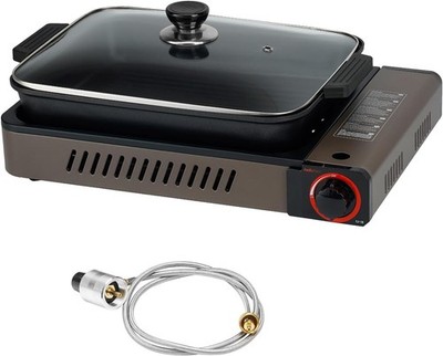 Portable Propane Gas Stove Grill Pan Butane Camping Instant
