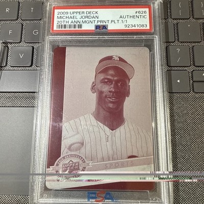 2009 Upper Deck Michael Jordan One Of One 1/1 Printing Plate 20th Ann