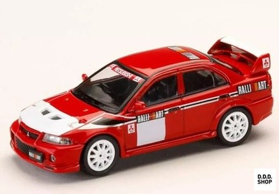 1/64 Lancer Evolution 6 RS CP9A 2000 Ralliart Red Diecast Car