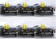 6pk LC103XL LC-103XL BK Ink For Brother DCP-J152W MFC-J245 MFC-J285DW MFC-J870DW