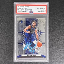 2021-22 Panini-Mosaic #122 Maxi Kleber Signed Card AUTO PSA/DNA Slabbed Maverick