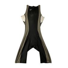 VTG 2008 Speedo LZR Racer Kneeskin Tech Suit Women's Full Body Black Gray