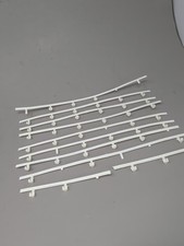 Vintage Aurora AFX HO Scale White Guard Rail Curved Flexible Slot Car Track Part