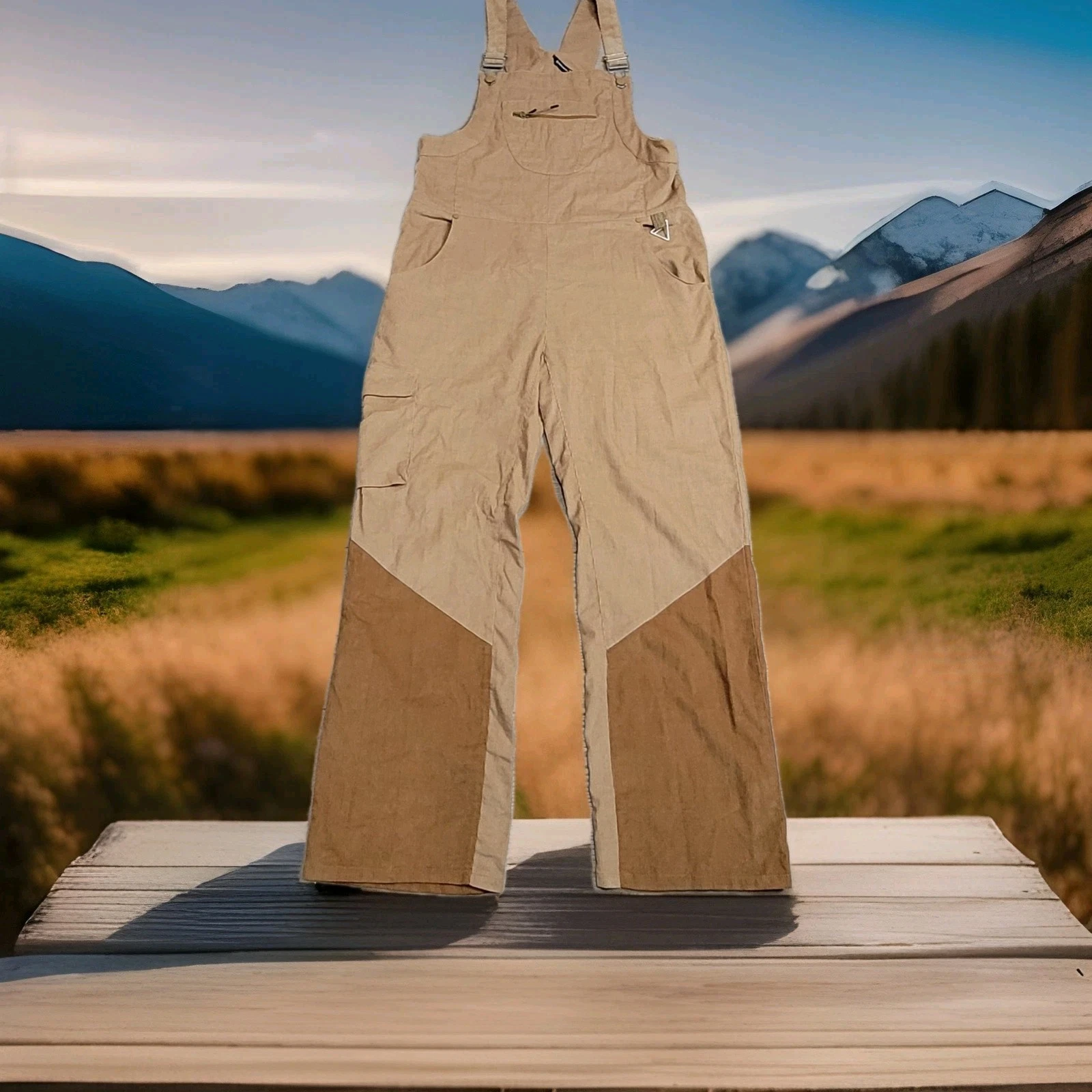 🌲Backcountry Kamas Corduroy Overalls Unisex M Tan/Brown Colorblock Gorpcore
Opens in a new window o
