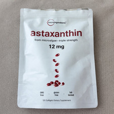 Astaxanthin 12mg,Micro Ingredients, Natural Antioxidant, Easy to Swallow