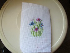 Point de croix complet grappe d'iris