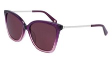 NEW NINE WEST NW 643S 505 Plum Gradient Sunglasses with Purple Lenses