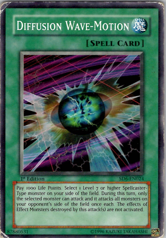 Diffusion Wave-Motion SD6 SD6-EN024 Unlimited Yu-Gi-Oh! MP