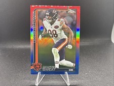 Montez Sweat 2025 Topps Chrome Red White & Blue Refractor #56 Chicago Bears SP